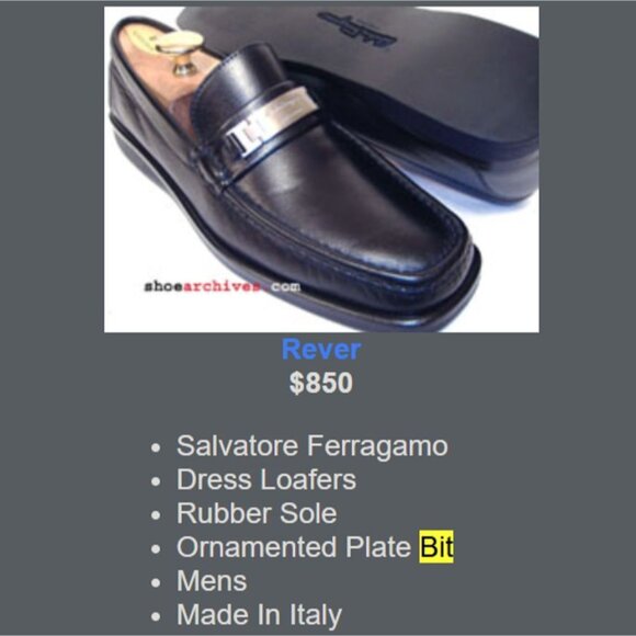 Salvatore Ferragamo Italy Men's 8.5D Black Leather Dress Shoes Logo Bit Loafers - Picture 5 of 11